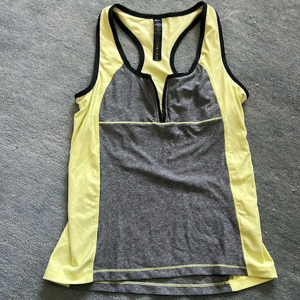 RBX Active Tank Neon / Gray Tank - Racerback - Excellent Condition - Size Small